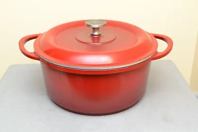 $28.95 • Buy Vintage Nordic Ware Red Cast Aluminum Dutch Oven Stock Pot W/ Lid USA