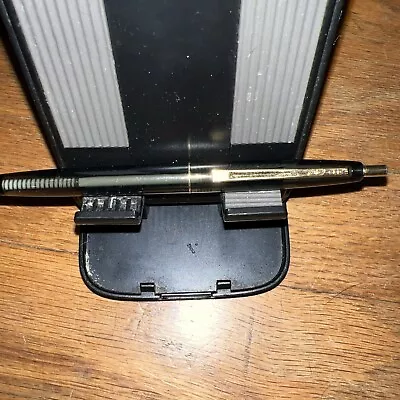 BIC CLIC Clear Smoke Barrel  Gold Trim Ballpoint Pen • $7