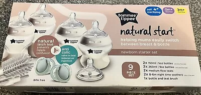 Tommee Tippee Newborn 9 Piece Starter SetNatural StartSelf Sterilising0m+ 3m+ • £24.99