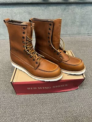 Red Wing Work Boots 10877 US Men's Size 12D Brown Leather Moc Toe USA Made • $189.99