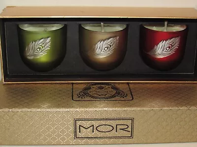 MOR Australia 3 Scented Mini Candle Set Honey Nectar Basil Grape Winter Berry • $29.90