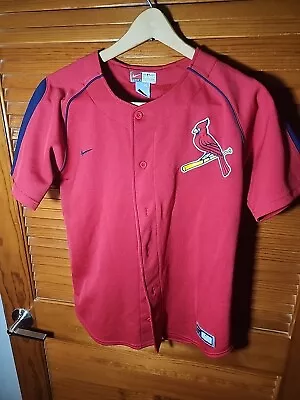 Nike Jersey Youth Xl Red St. Louis Cardinals Stitched Front #15 Matt Holliday • $20