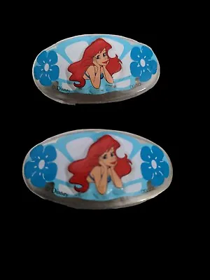  Vintage Disney Hair Barrettes The Little Mermaid Ariel  Vintage Hair Clips  • $14.99