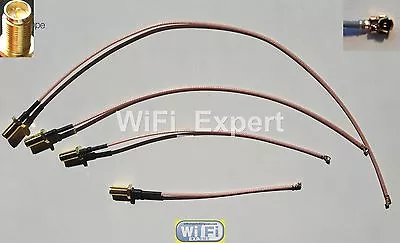 4 Mini PCI IPX U.FL To RP-SMA Antenna WiFi Pigtail RG178 Cable Any Length USA • $12.99