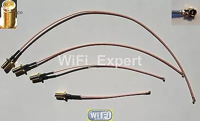 4 Mini PCI IPX U.FL To RP-SMA Antenna WiFi Pigtail RG178 Cable Longer Length USA • $9.39