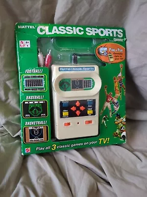  Mattel Classic Sports Game Plug & Play TV 3 In 1 (2005) New A22 • $30