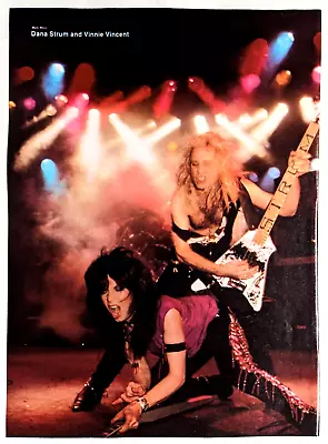 Vinnie Vincent Invasion / Dana Strum / 1980's 2 Page Magazine Article Complete • $12.99