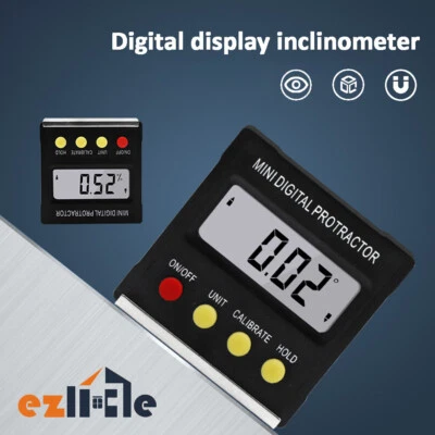 £13.85 • Buy Magnetic Gauge Level Measure Inclinometer Digital Protractor Bevel Angle Finder
