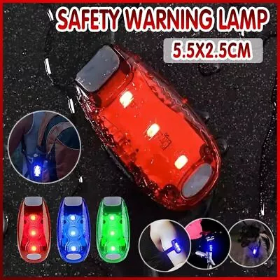 Safety Warning Lamp LED Tail Light Bicycle Cycling Back Rear Bike Helmet Running • $6.88