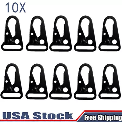 10PC Enlarged Mouth Clip Sling Clasp Olecranon Hook Metal Paracord Sling Buckle • $12.97