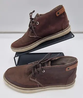 Lacoste Clavel AP 6 Brown Shoes Suede Leather Men’s Size UK 8 EU 42 • £27.95