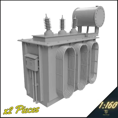 Electrical Substation Transformer -Model Railway Layout Scenery 1:160 N Gauge X2 • £7.99