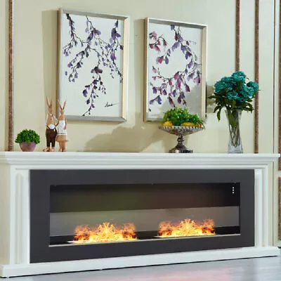 Bio Ethanol Fireplace Biofire Fire 2/3 Stove Wall Mounted Insert Indoor Burners • £169.95