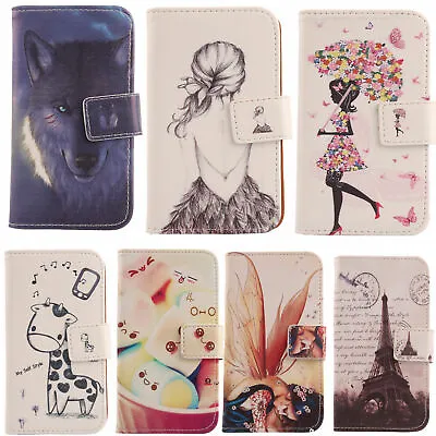 Lovely Flip Folder PU Leather Phone Case Protective Cover Wallet For Smartphone • $13.19