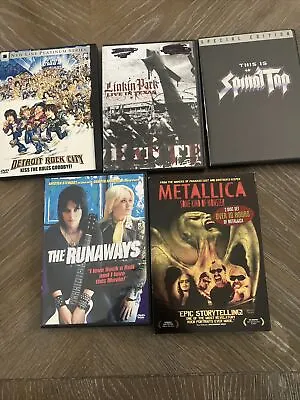 Lot Of 5 DVDs Metallica Some Kind Of Monster Linkin Park Live This Is Spinal Tap • $26.99