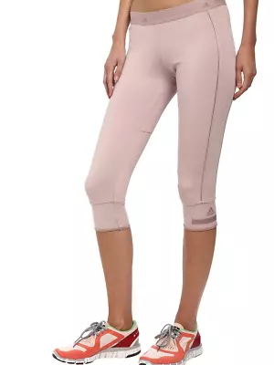 Adidas By Stella McCartney Women's 3/4 Tights CLIMACOOL Light Dusty Rose Size L • $59.49