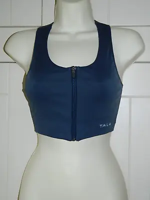 Tala Zip Front Sports Bra Crop Top Size M - Non Padded • £9.99