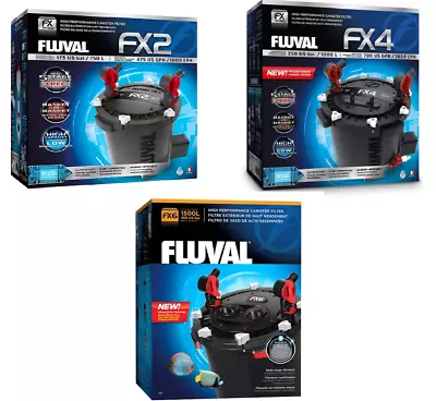 Fluval FX High Performance External Cannister Filter Aquarium Filtration FX2 4 6 • £224.99