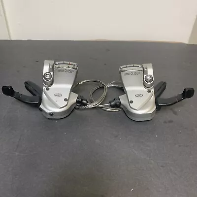 Vintage Shimano Deore XT Shifter Set SL-M750 9s 9 Speed  Shift Levers Mega Pod • $39