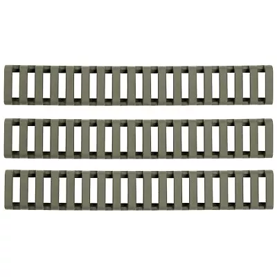 ERGO 4373-3PK-OD OD Green Low Pro Picatinny 18-Slot Rifle Rail Covers (3 Pack) • $23.81