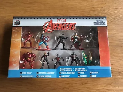 Avengers Jada Nano Metalfigs 10 Pack Die-Cast Metal Figures 2017 Sealed Box RARE • £20