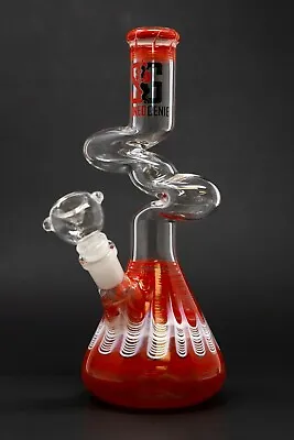 10  Glass SG Red Zong Hookah Water Pipe Tobacco Bong W/ Down Stem • $49.99