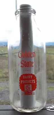 California Milk Bottle-Golden State Dairy Products Milk Bottle-QUART- • $24.99