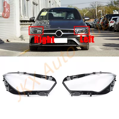 For Mercedes W118 CLA 2020-2022 N Right&Left Headlight Lens Shell + Seal Glue • $400.41