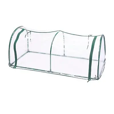 £16.59 • Buy Transparent Green House Zipper Steel Frame Outdoor Garden Backyard HerbsTunnel