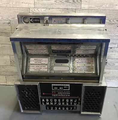 Vtg Seeburg Consolette Jukebox SCI Wallbox 120700 W/ Key And Rare Groovy Music • $599.99