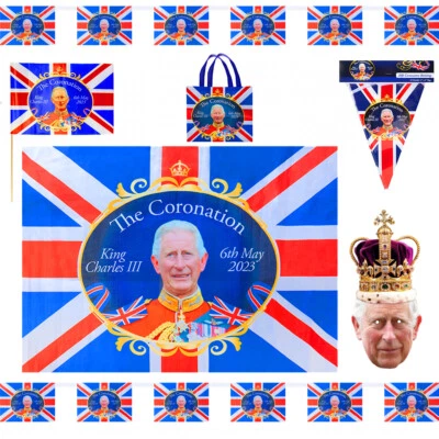 £6.99 • Buy King Charles Coronation Royal Bunting Flags Street Party Royal Union Jack Fabric