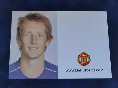 Edwin Van Der Sar Club Card. Unsigned. Manchester United • £6.99