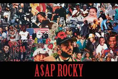 Asap Rocky Collage 36 X 24 Poster • $14.95