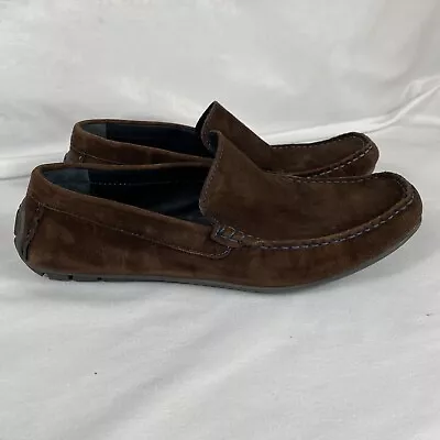 Joseph Abboud Mens Loafer Drivers Suede Slip On Size 10.5 MSRP $150 Brown • $25