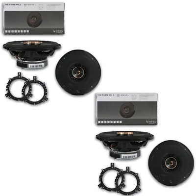 4 X NEW INFINITY REF-6532IX 6.5 INCH 2-WAY CAR AUDIO COAXIAL SPEAKERS 180 WATTS • $119