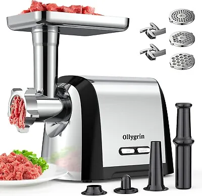 Ollygrin Meat Grinder Electric Stainless Steel 2800W Max With Sausage Kit • $38