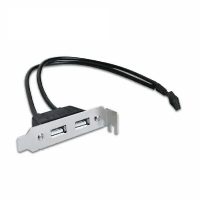 SIIG 2-Port USB 2.0 Low Profile Extension Bracket • $28.49