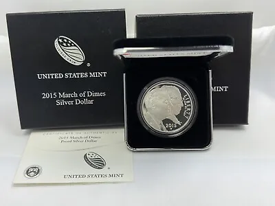 2015 W March Of Dimes Commemorative Silver Dollar Proof OGP • $30