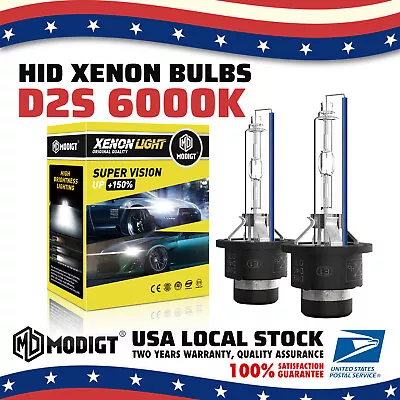 2x D2S 6000K HID Xenon Replacement Low/High Beam Headlight Lamp Bulbs White • $17.19