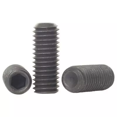 M2 M2.5 M3 M4 Black High Tensile Cup Point Grub Screws Hex Socket Set Screw 14.9 • £1.12