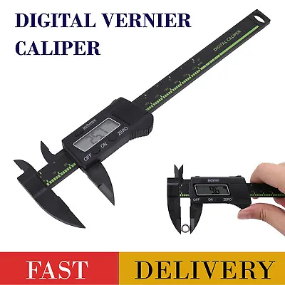 £6.05 • Buy 6  Digital Vernier Caliper Electronic LCD Ruler 150mm Micrometer Measuring Tool