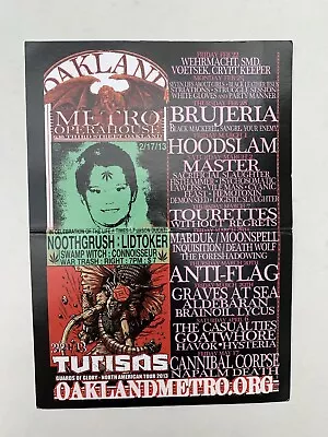 February-May 2013 Concert Calendar Mini Flyer Oakland Metro California Brujeria • $13