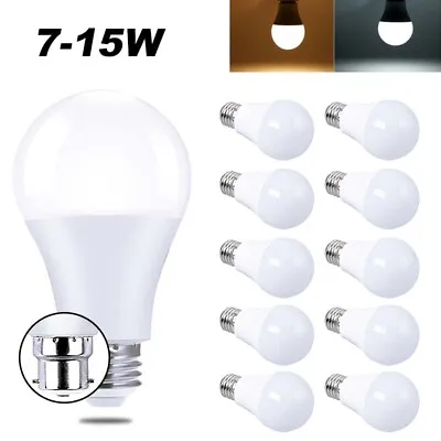 10X LED Bulb 7-15W E27/B22 Globe Light Cool/Warm White Bayonet/Screw Bright Bulb • $28