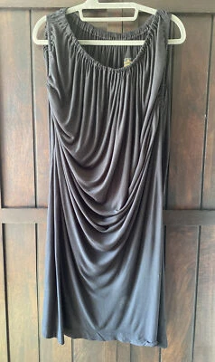 £70 • Buy Vivienne Westwood Anglomania  Semi Sheer Asymmetric Sleeveless Dress 40 (8-14)