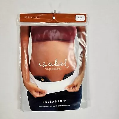 Isabel Maternity Bellaband Belly Band Womens M/L Smoothing Seamless White • $12.99