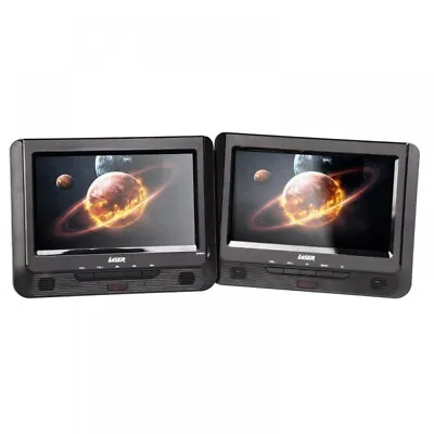 Laser 9 Inch Portable DVD Player Dual Screen With USB SD 12v 240v Region Free SD • $108.51