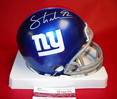 Michael Strahan Autographed New York Giants Mini Helmet Jsa 2014 Hof Last One • $170.44