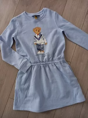 £49.99 • Buy Ralph Lauren Polo Dr Dad Teddy Bear Sweater Sky Blue Dress 12-14 Years