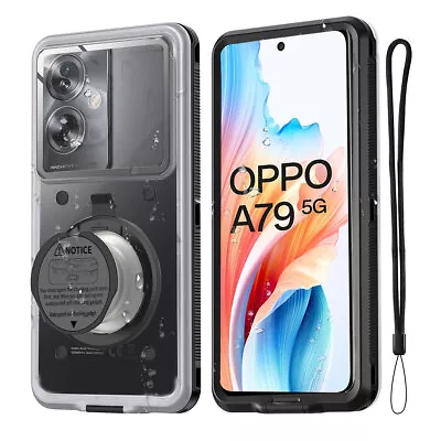 Waterproof Diving Self Check Case Cover For OPPO A79 A58 A38 A78 A98 A18 A17 A74 • $25.99