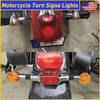 For Kawasaki Vulcan VN 750 800 900 1500 1600 1700 2000 Turn Signals Light Chrome • $12.99